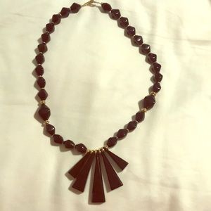 Black and gold  Statement necklace